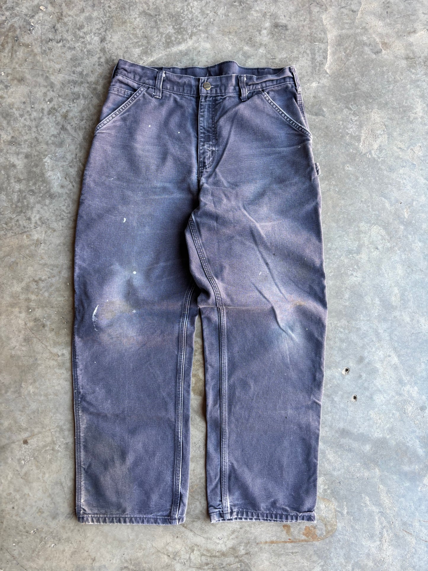 Platinum Blue Carhartt Carpenter Pants - 34x32"