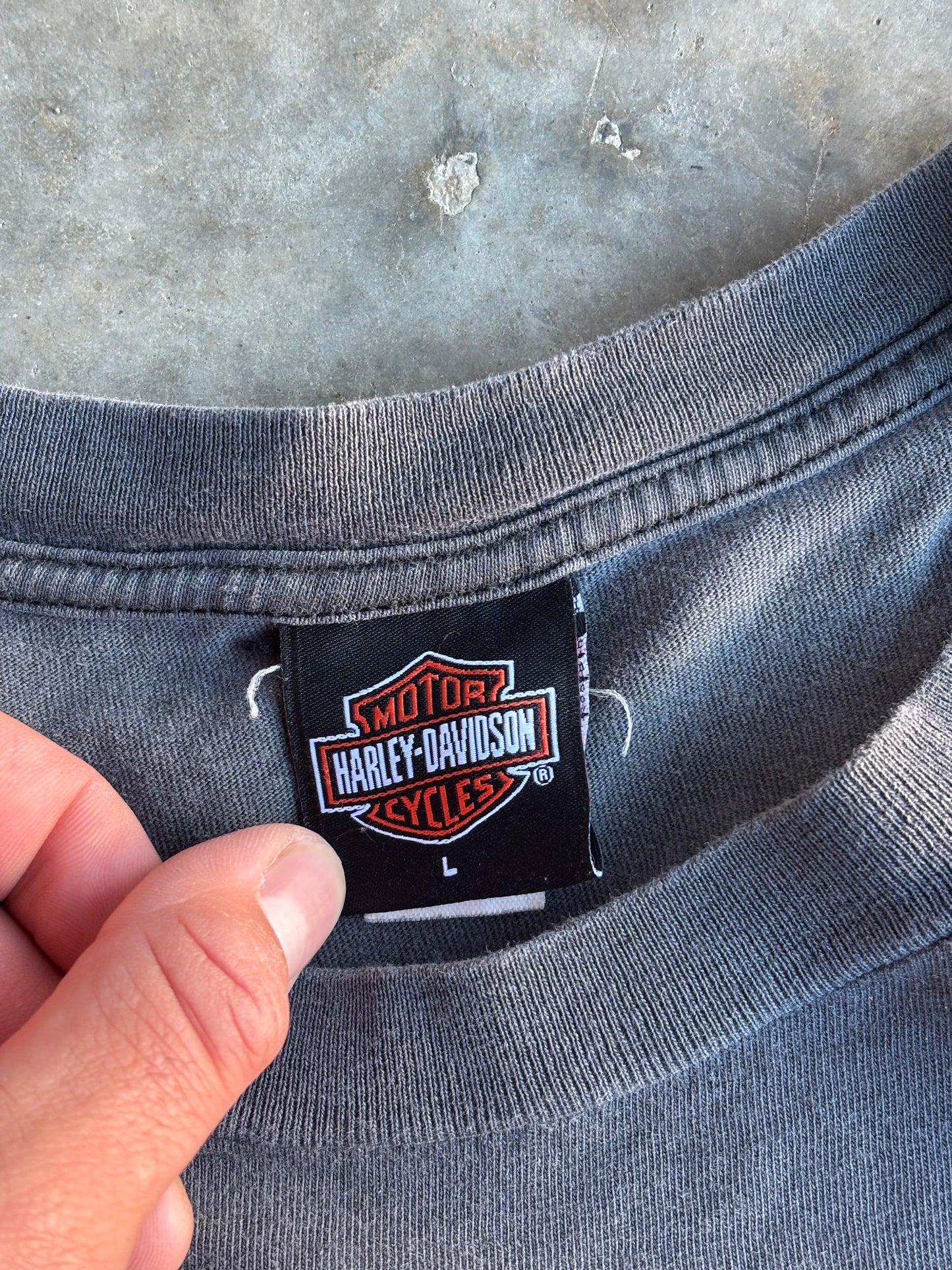 Faded Harley Davidson Shirt - L