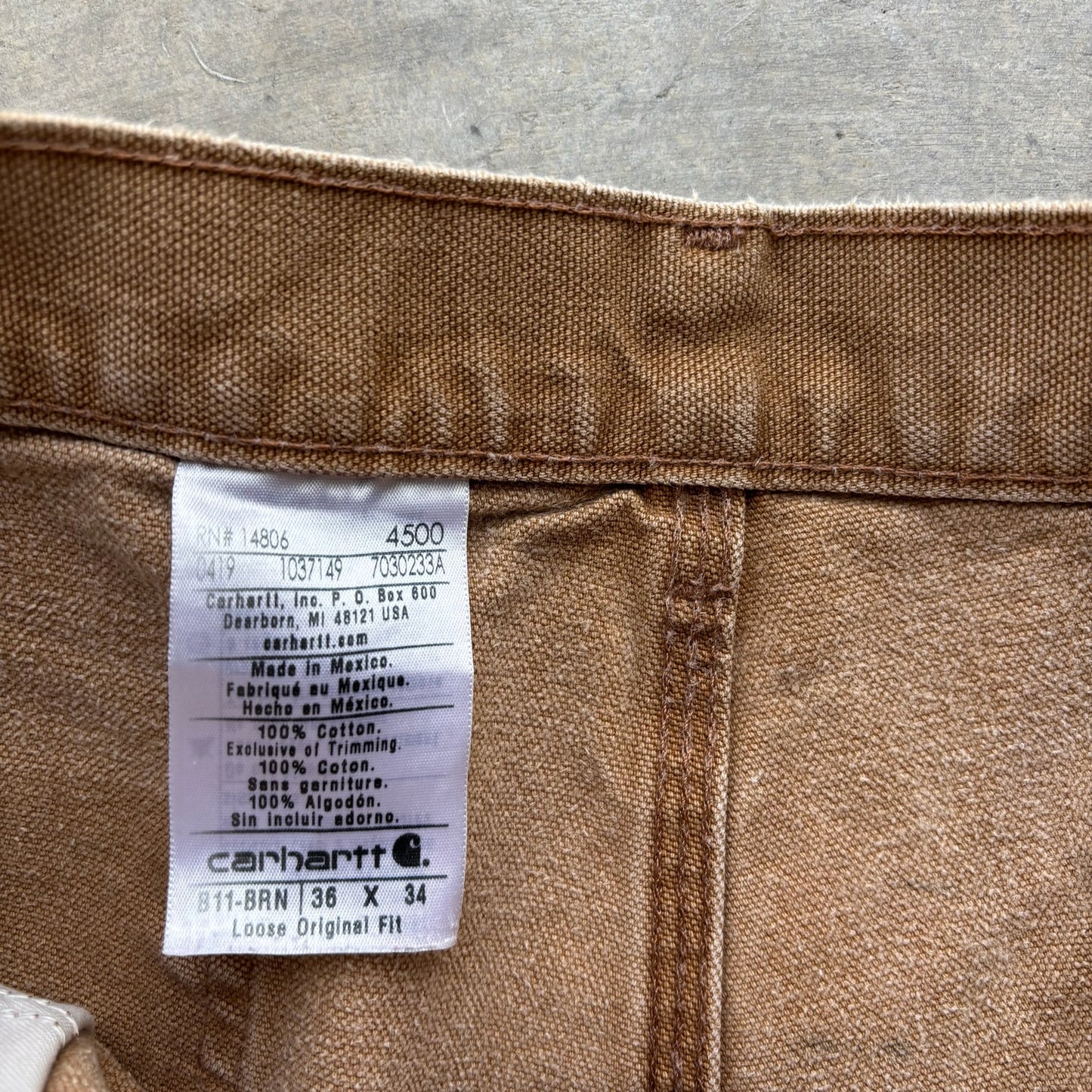 Carhartt Carpenter Pants 34x33”