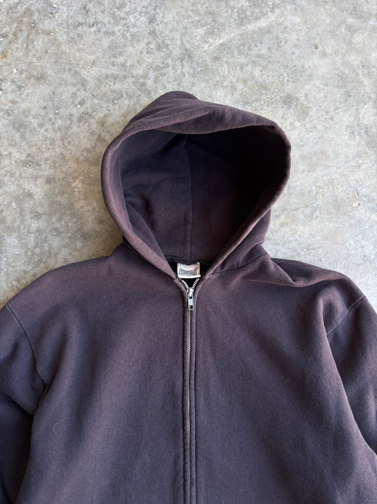 Black Blank Zip Up Hoodie - S