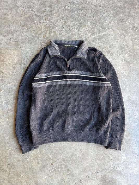 Eddie Bauer Quarter Zip Sweater - XL