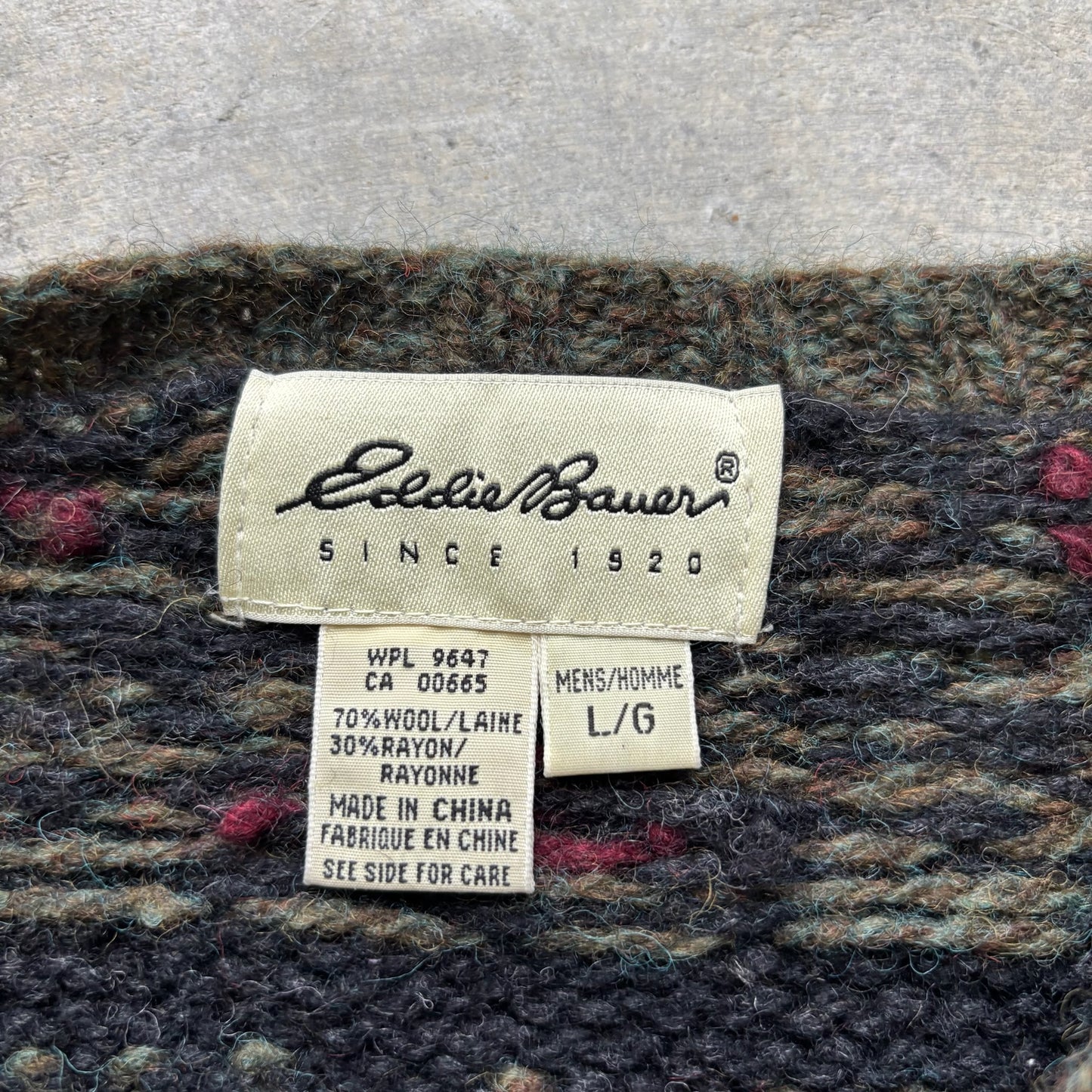 Eddie Bauer Wool Sweater - L