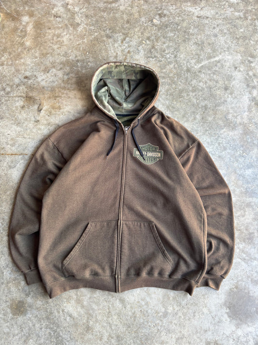 Harley Davidson Zip Up Hoodie - XL