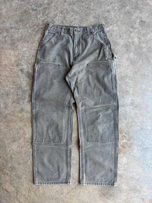 Green Carhartt Double Knee Pants - 30x32"