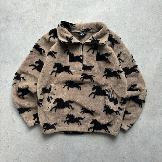 Horse Zip Up Fleece - S