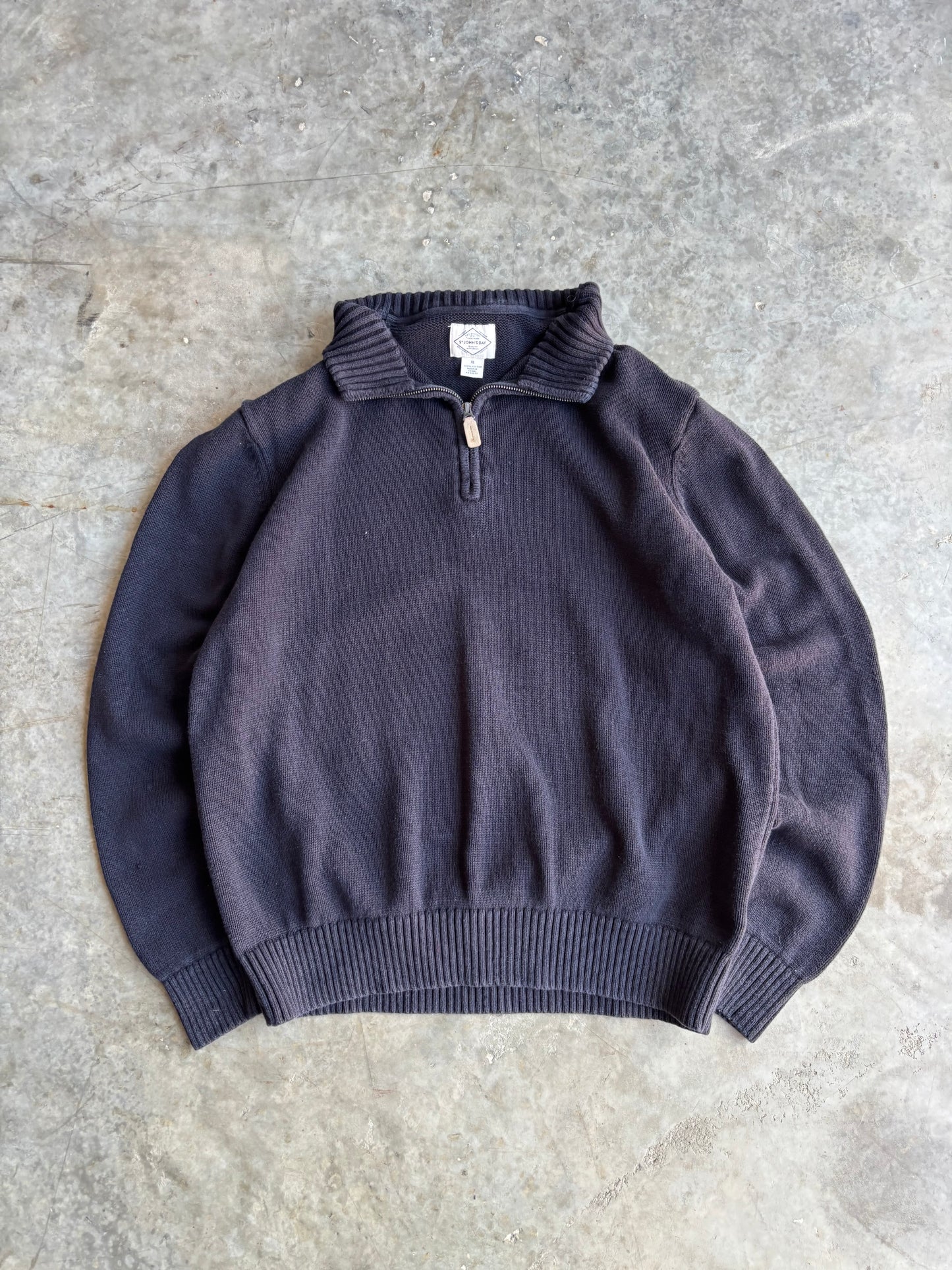 St. Johns Bay Quarter Zip Sweater - XL
