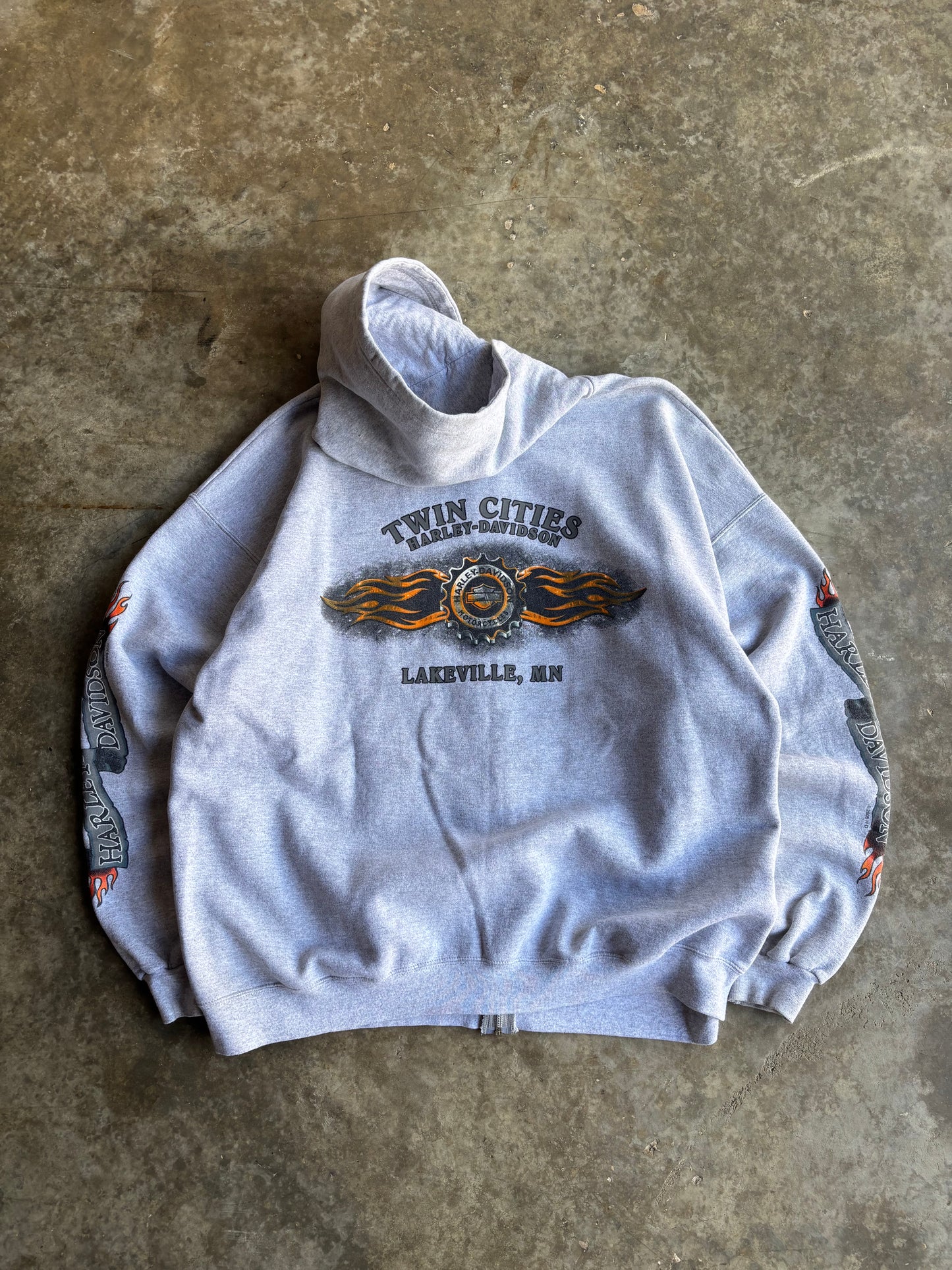 Harley Davidson Zip Up Hoodie - XL