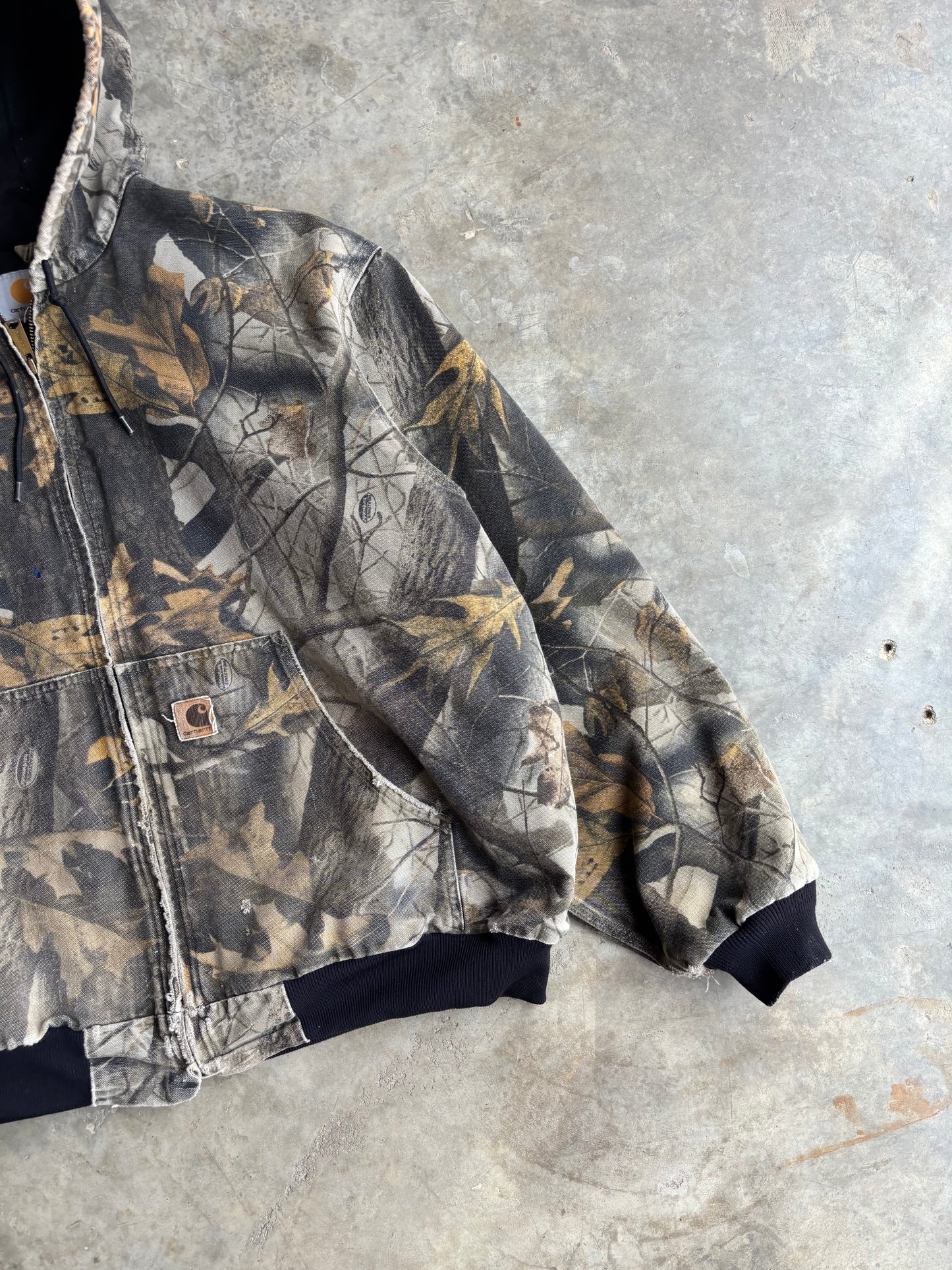 Camo Carhartt Hooded Jacket - XL