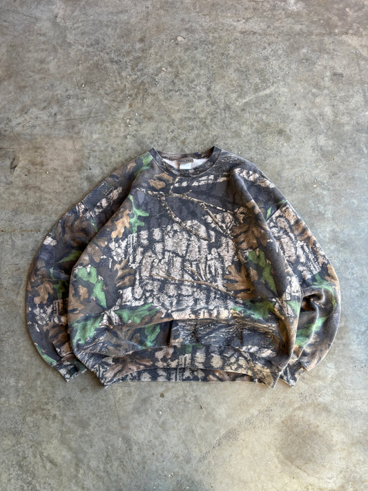 Mossy Oak Camo Crewneck - XL