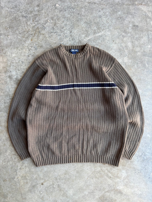 Cherokee Striped Sweater - L