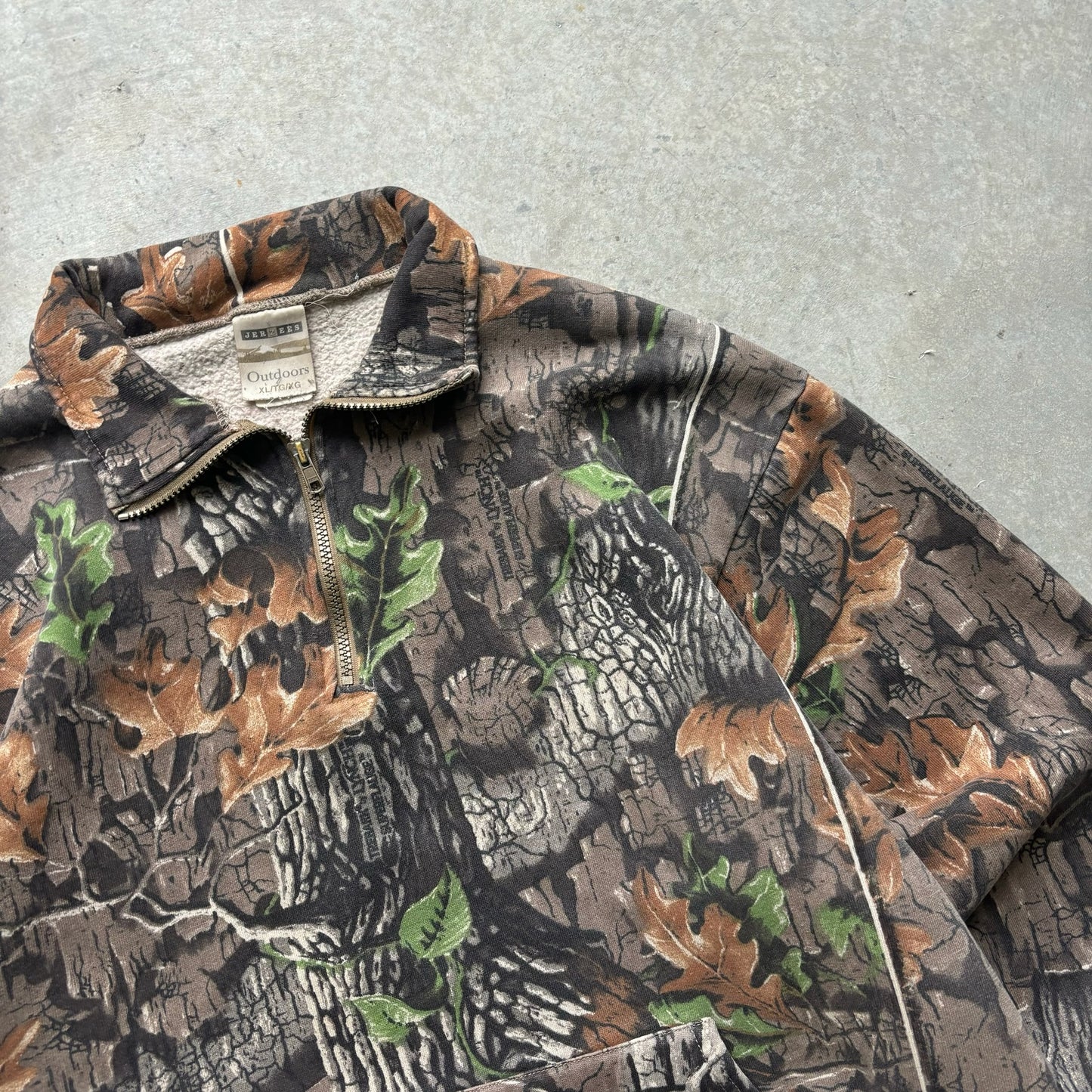 Camo 1/4 Zip Sweatshirt - XL