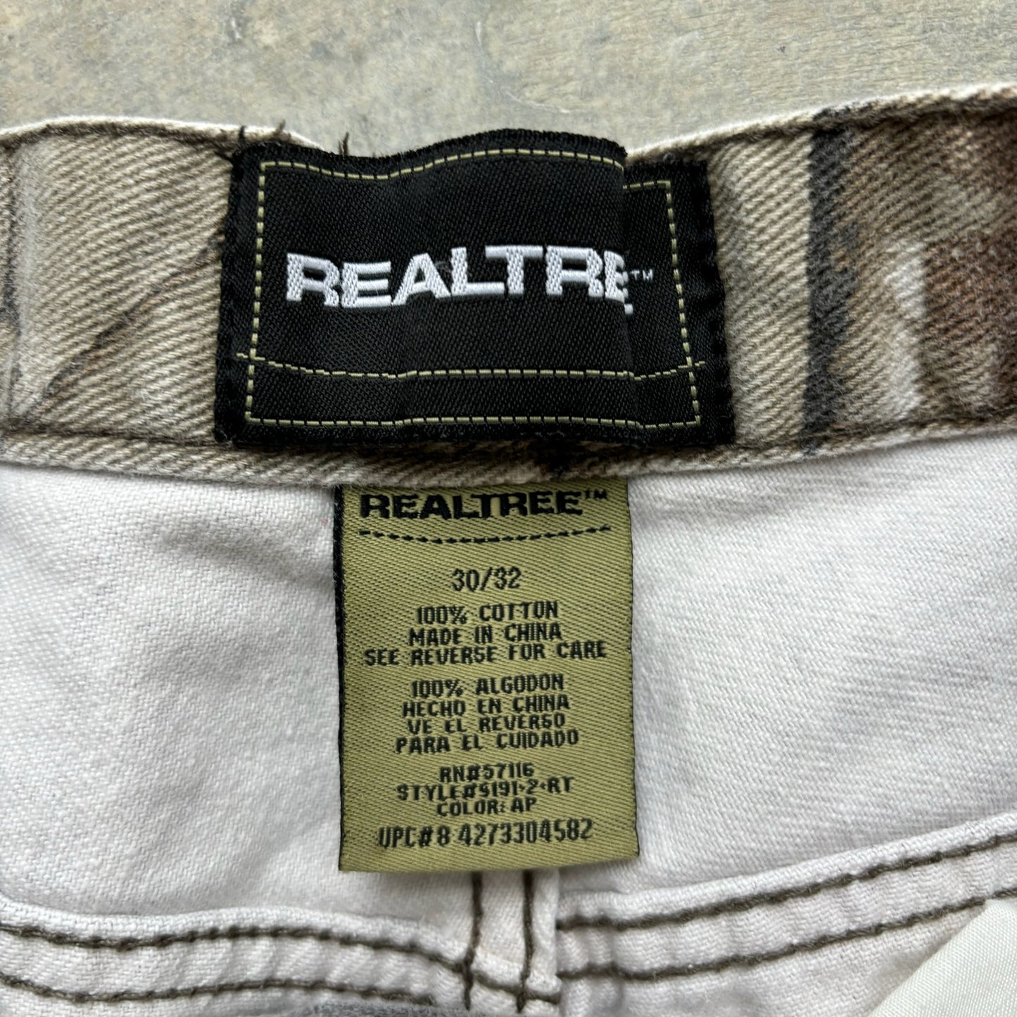 Realtree Camo Pants 30x30”