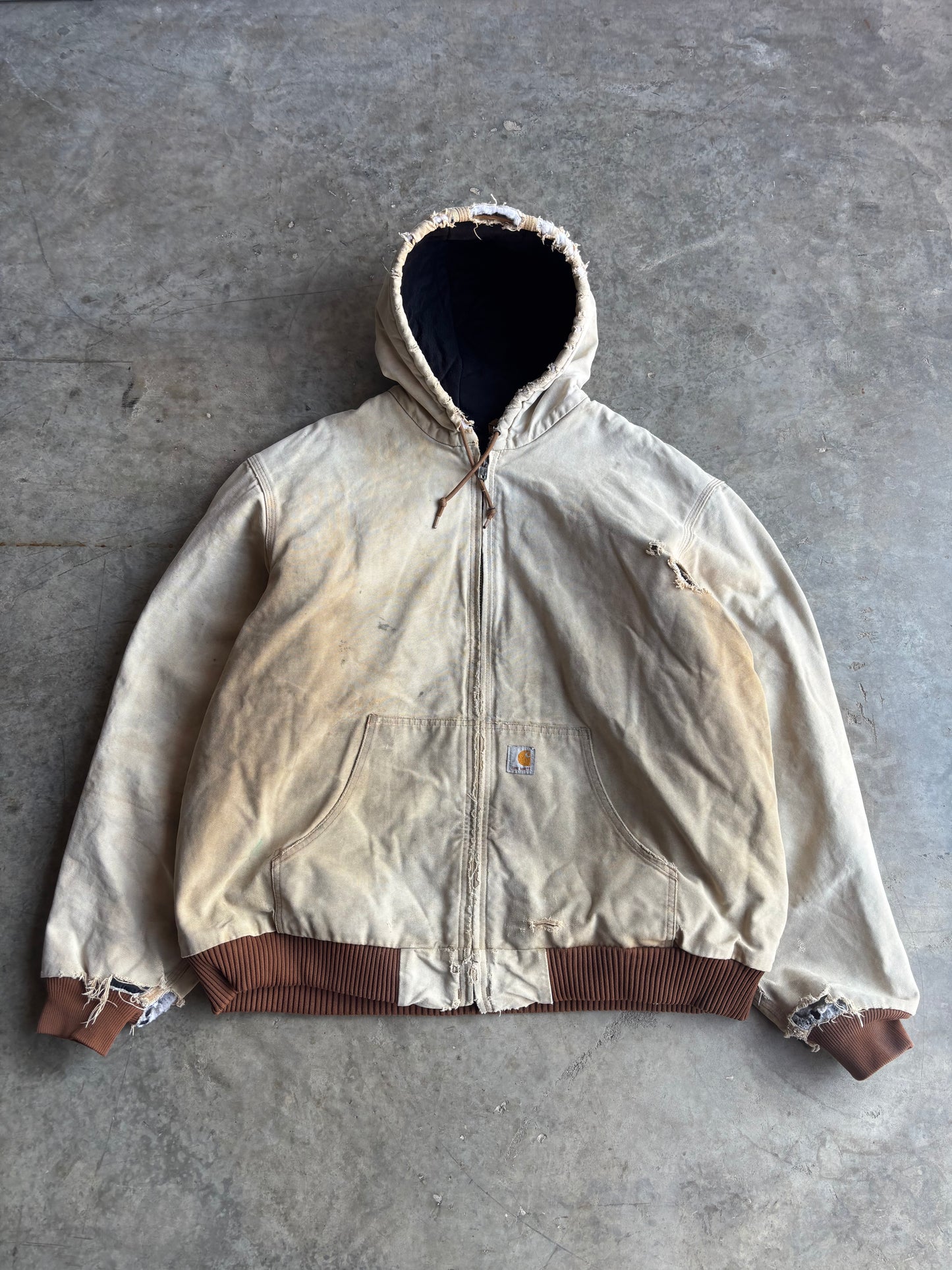 Tan Carhartt Hooded Jacket - XXL