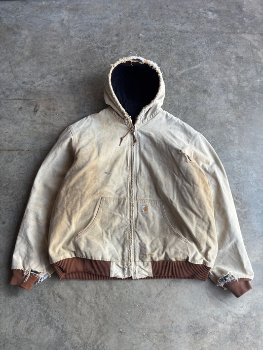 Tan Carhartt Hooded Jacket - XXL