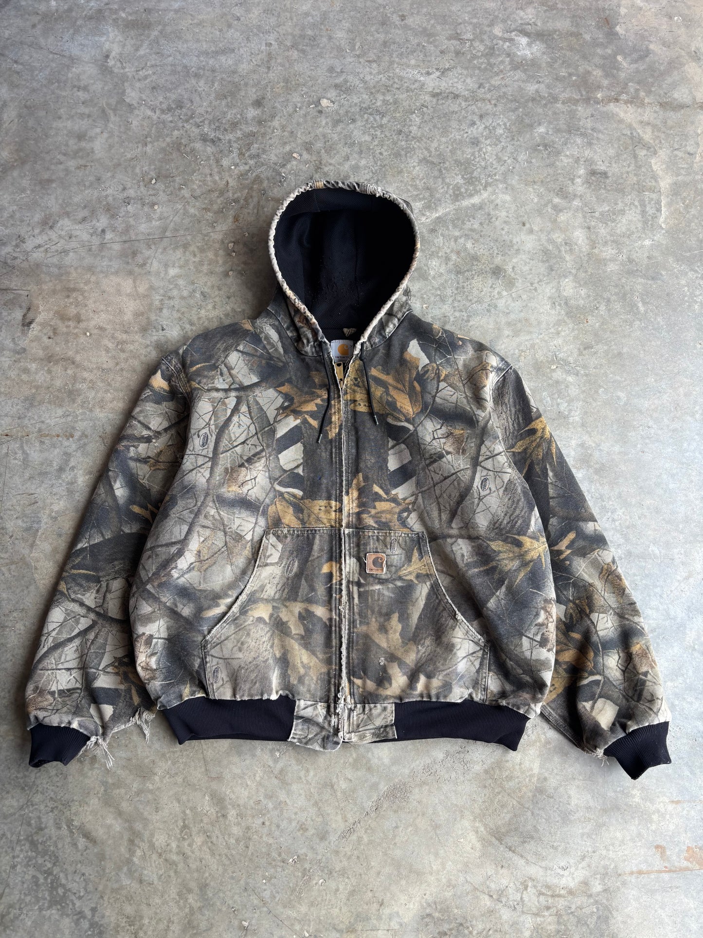 Camo Carhartt Hooded Jacket - XL