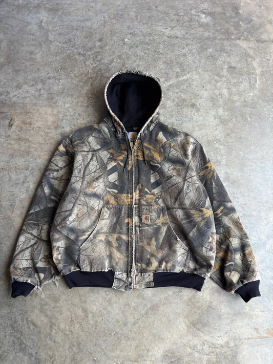 Camo Carhartt Hooded Jacket - XL