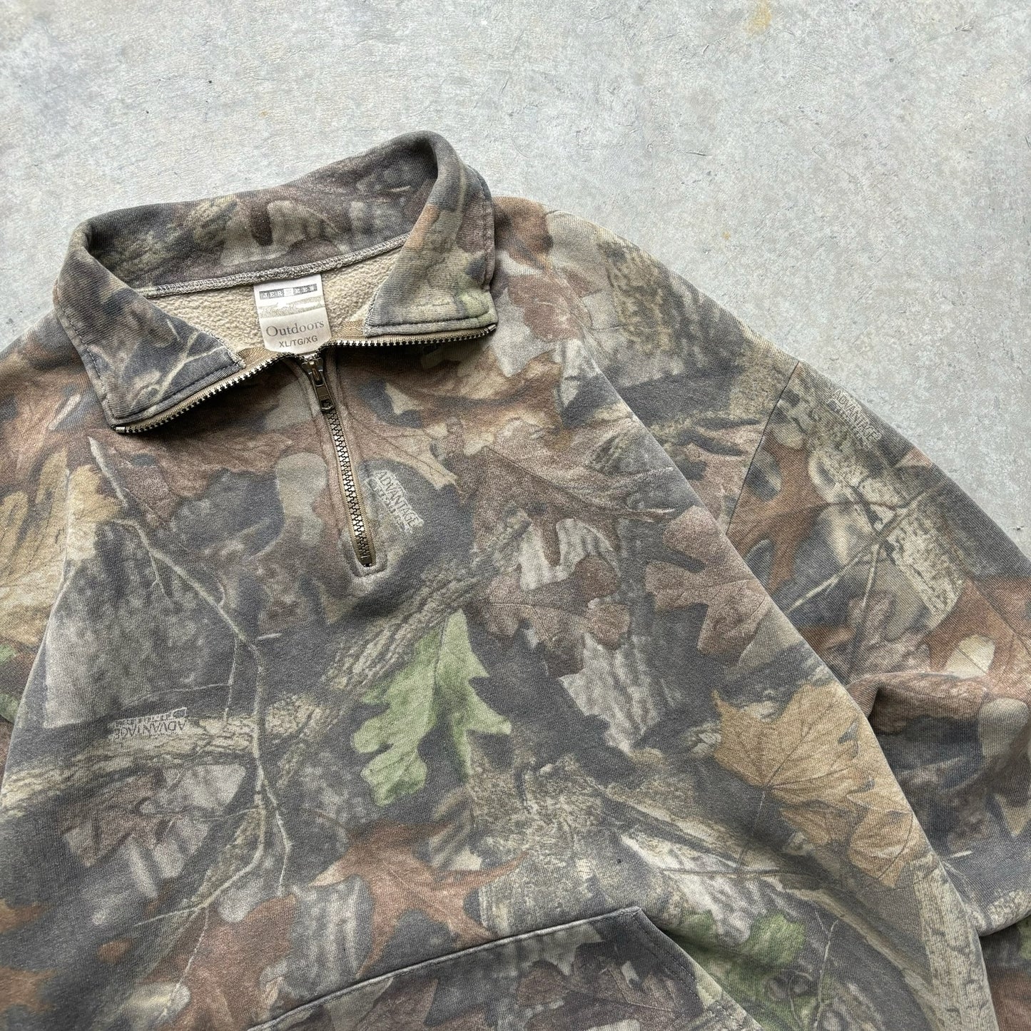 Realtree Camo 1/4 Zip Sweatshirt - XL