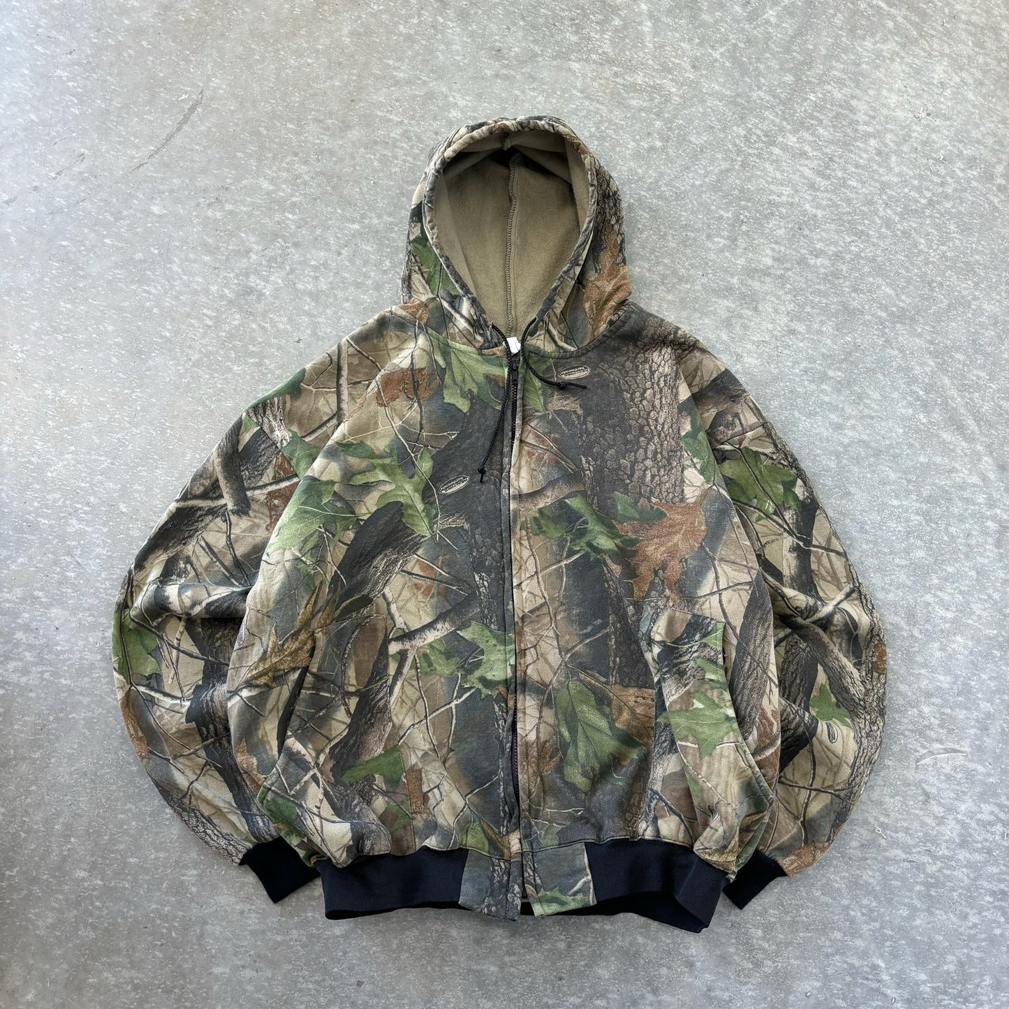 Mossy Oak Camo Zip Up Hoodie - XXL