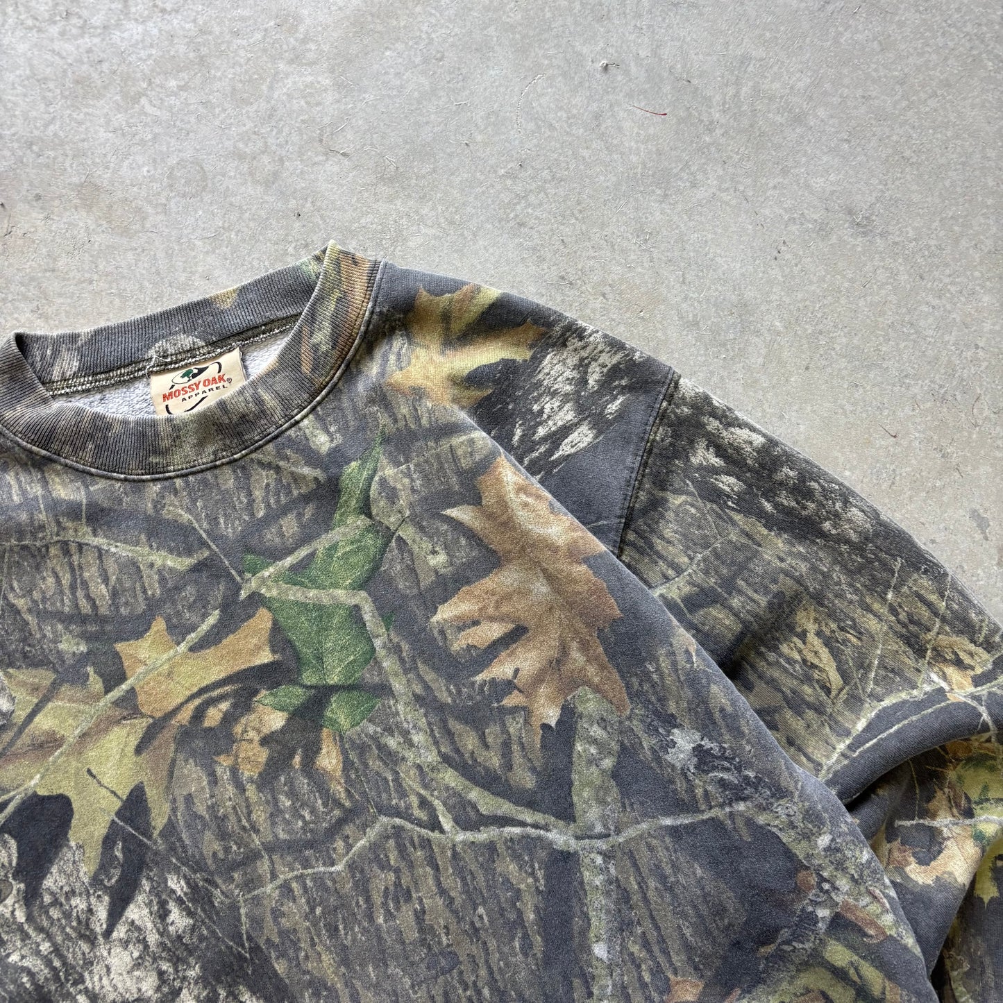 Mossy Oak Camo Crewneck - L