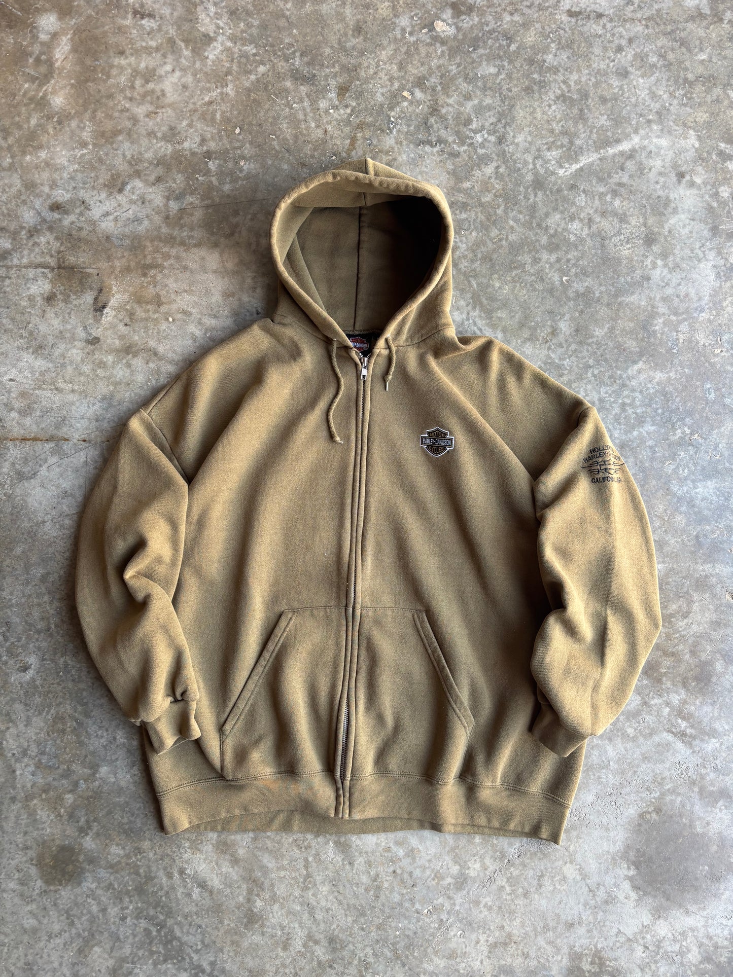 Harley Davidson Zip Up Hoodie - XXL