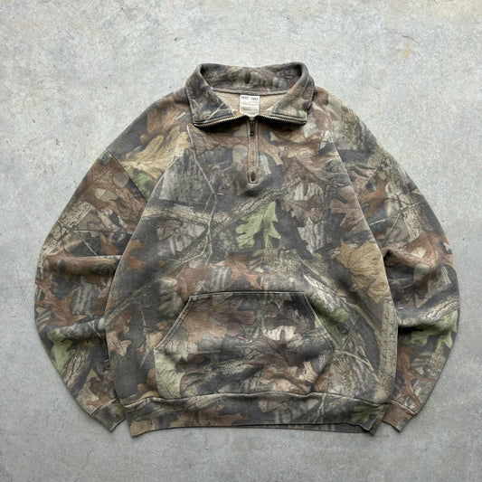 Realtree Camo 1/4 Zip Sweatshirt - XL