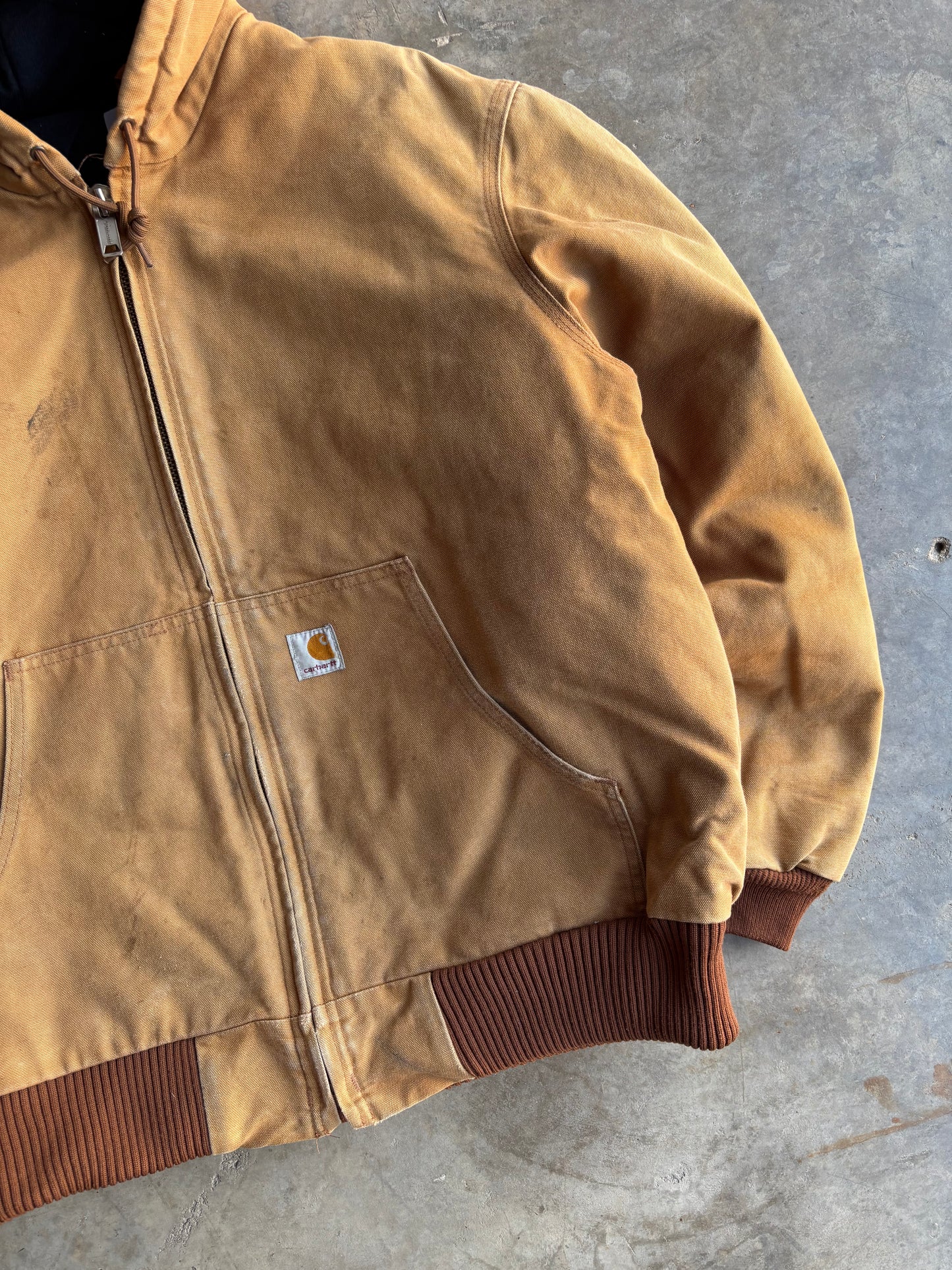 Carhartt Tan Hooded Jacket - L