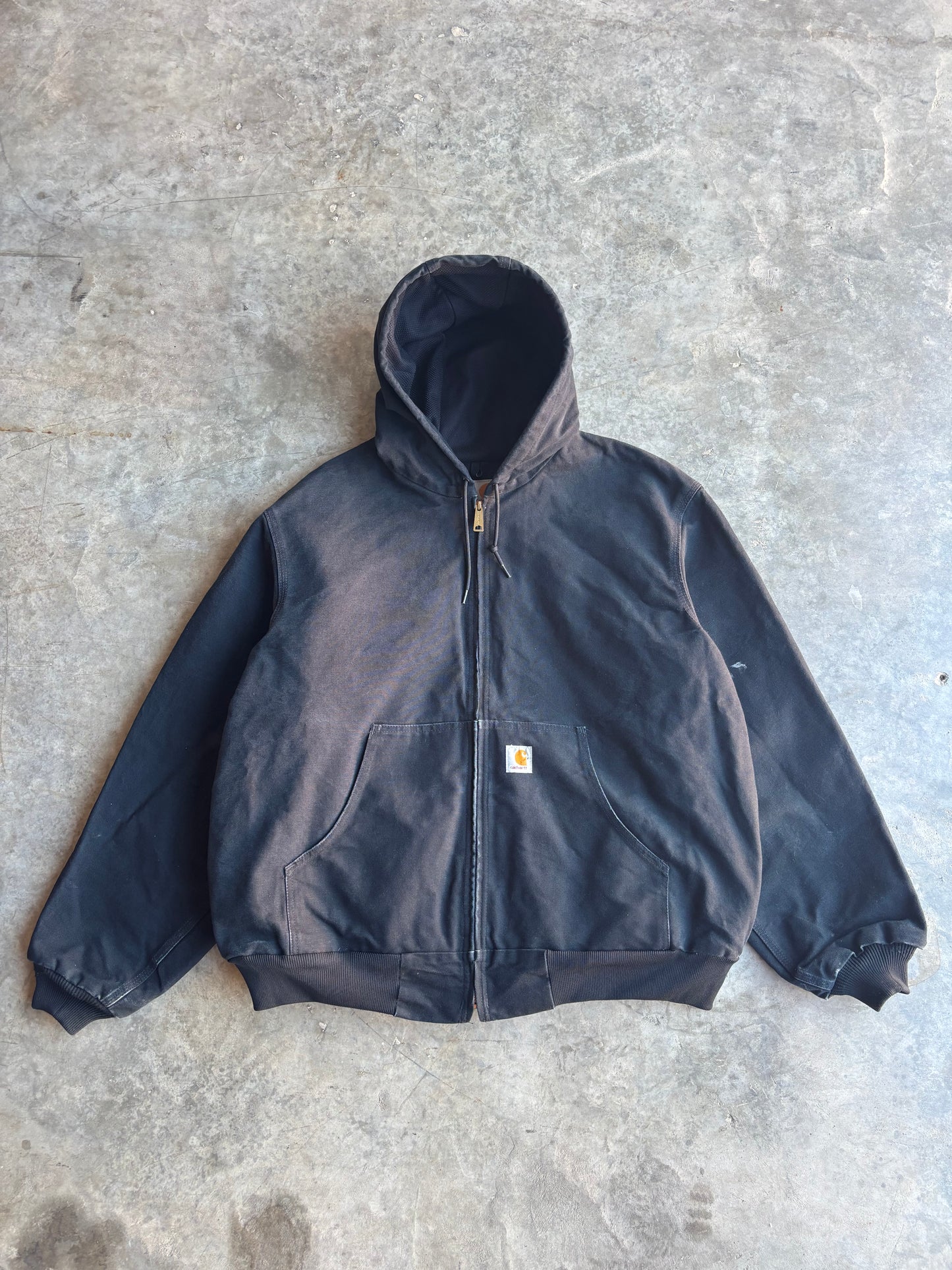 Black Carhartt Hooded Jacket - XL