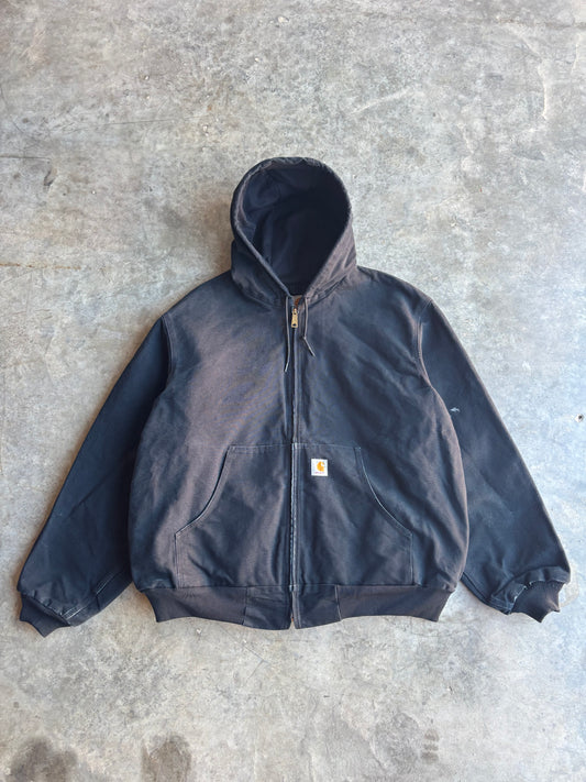 Black Carhartt Hooded Jacket - XL