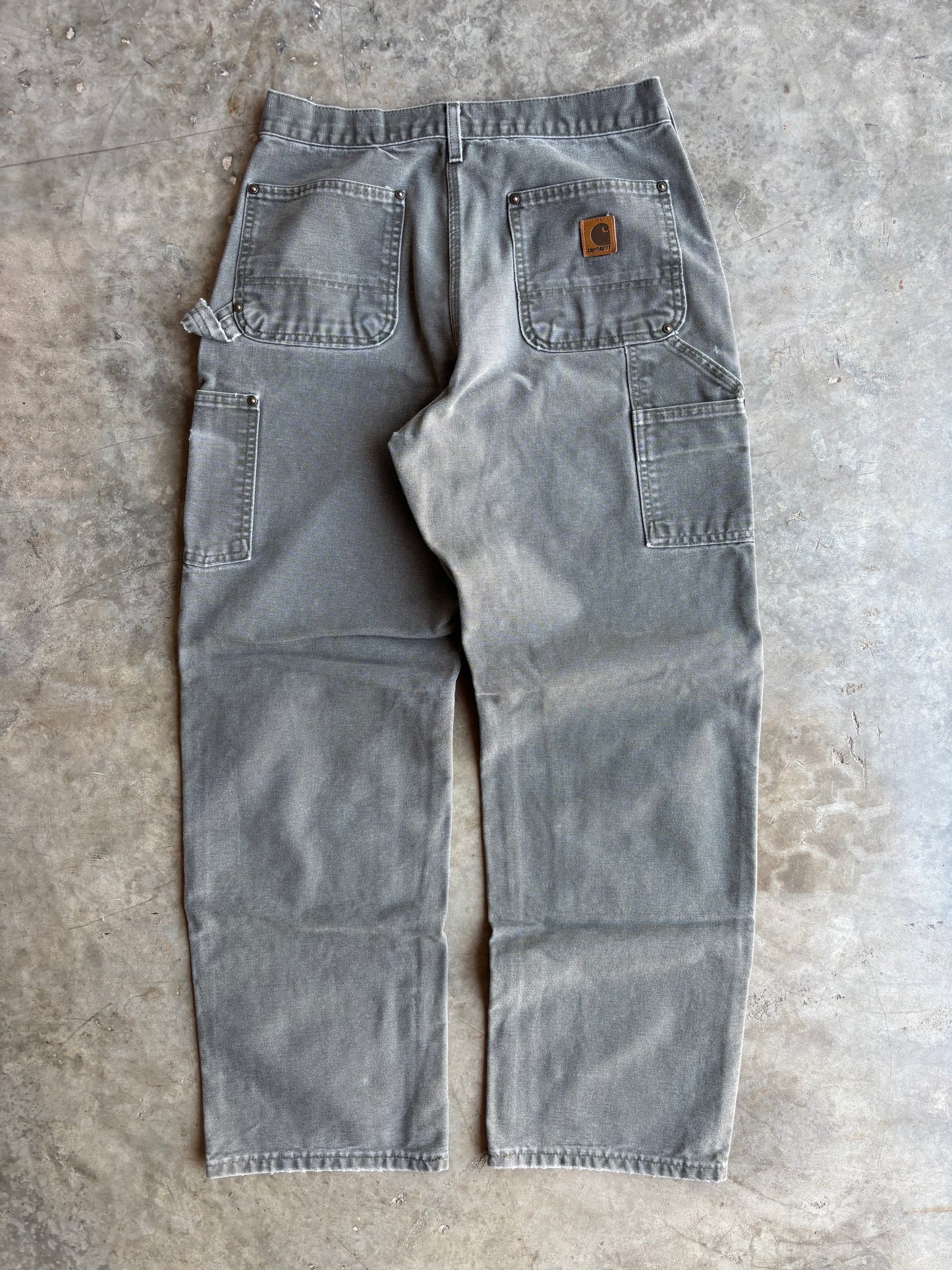 Green Carhartt Double Knee Pants - 30x32"
