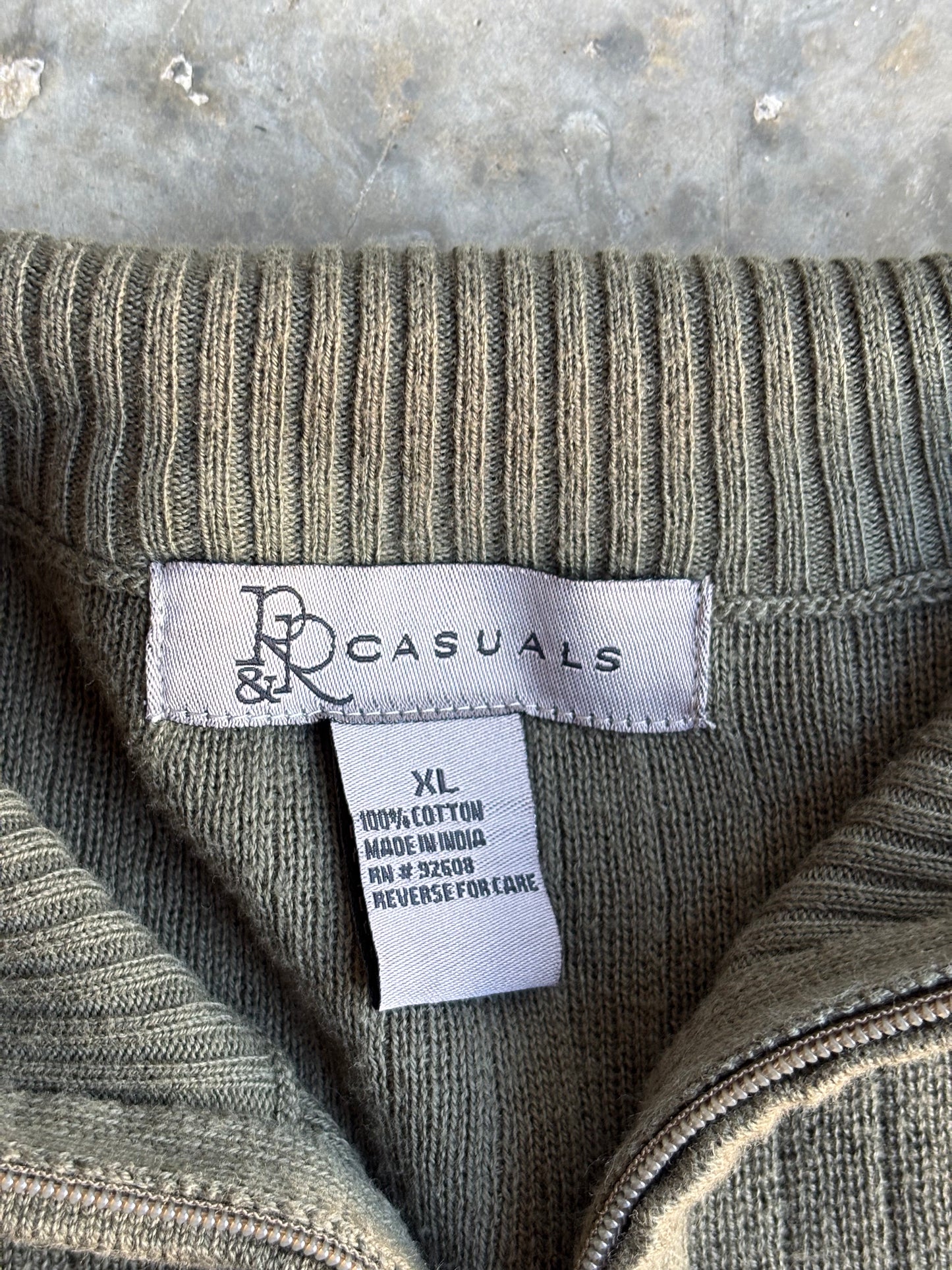 R&R Casuals Quarter Zip - XL