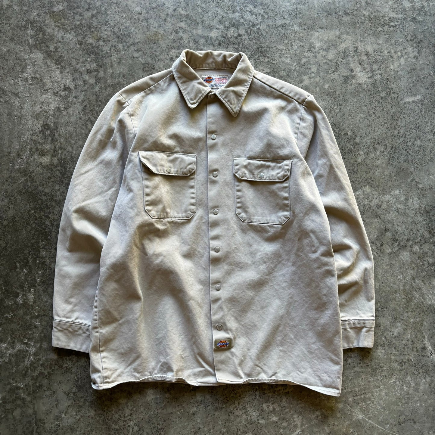 Dickies Button Up Long Sleeve Shirt - M