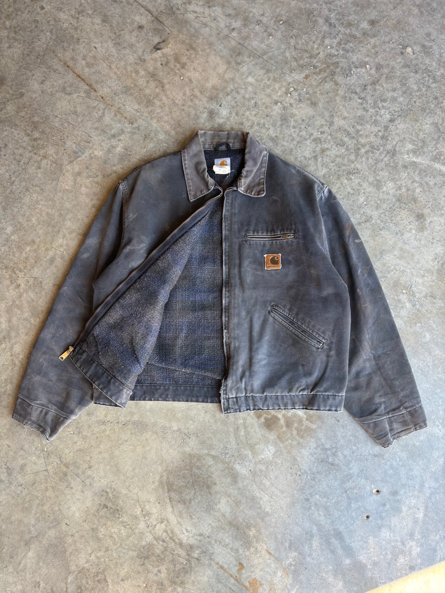 Petrol Carhartt Faded Detroit Jacket - XL