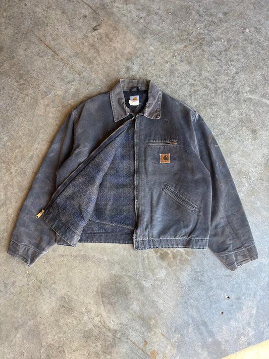 Petrol Carhartt Faded Detroit Jacket - XL