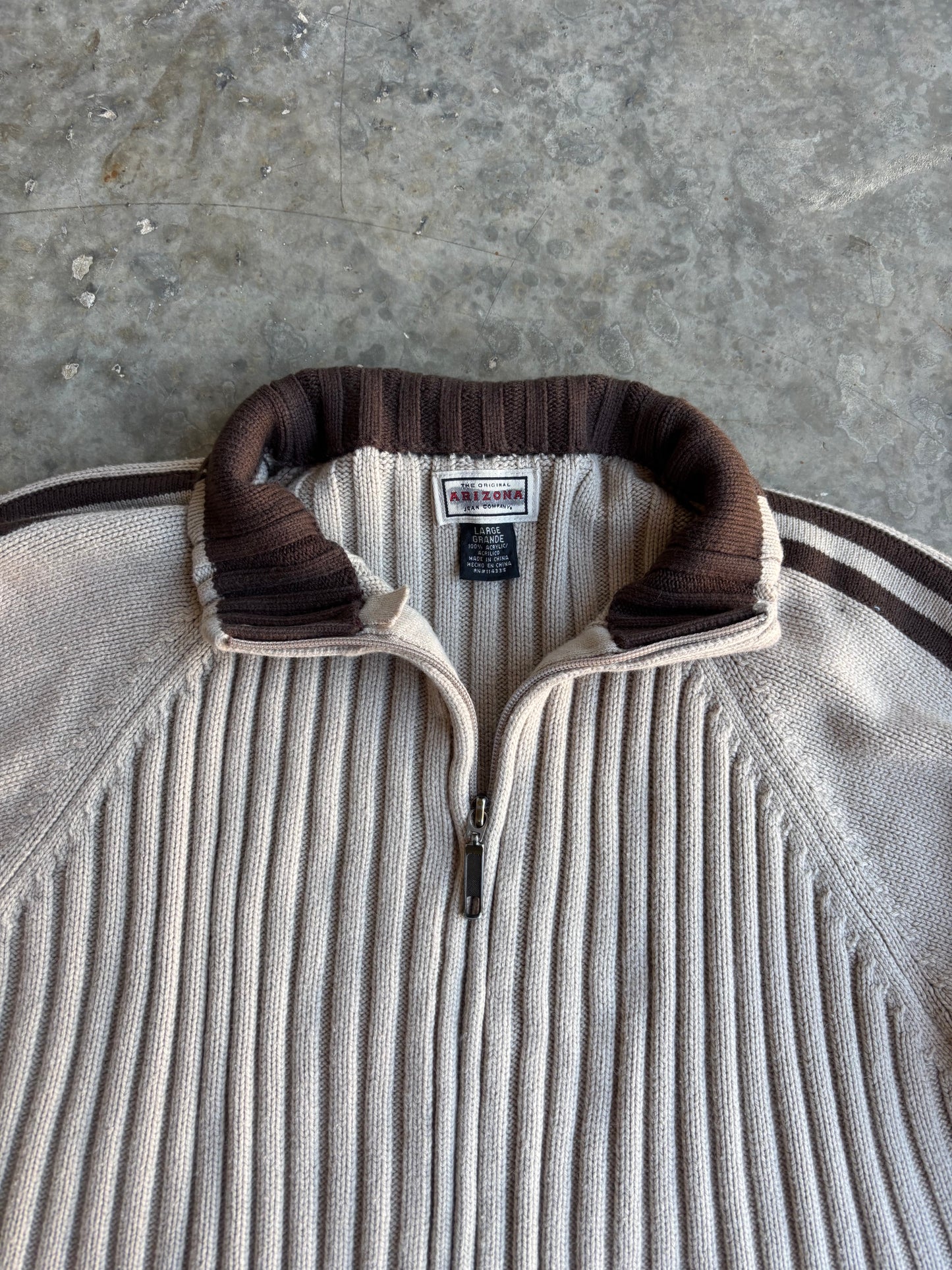 Arizona Full Zip Sweater - L