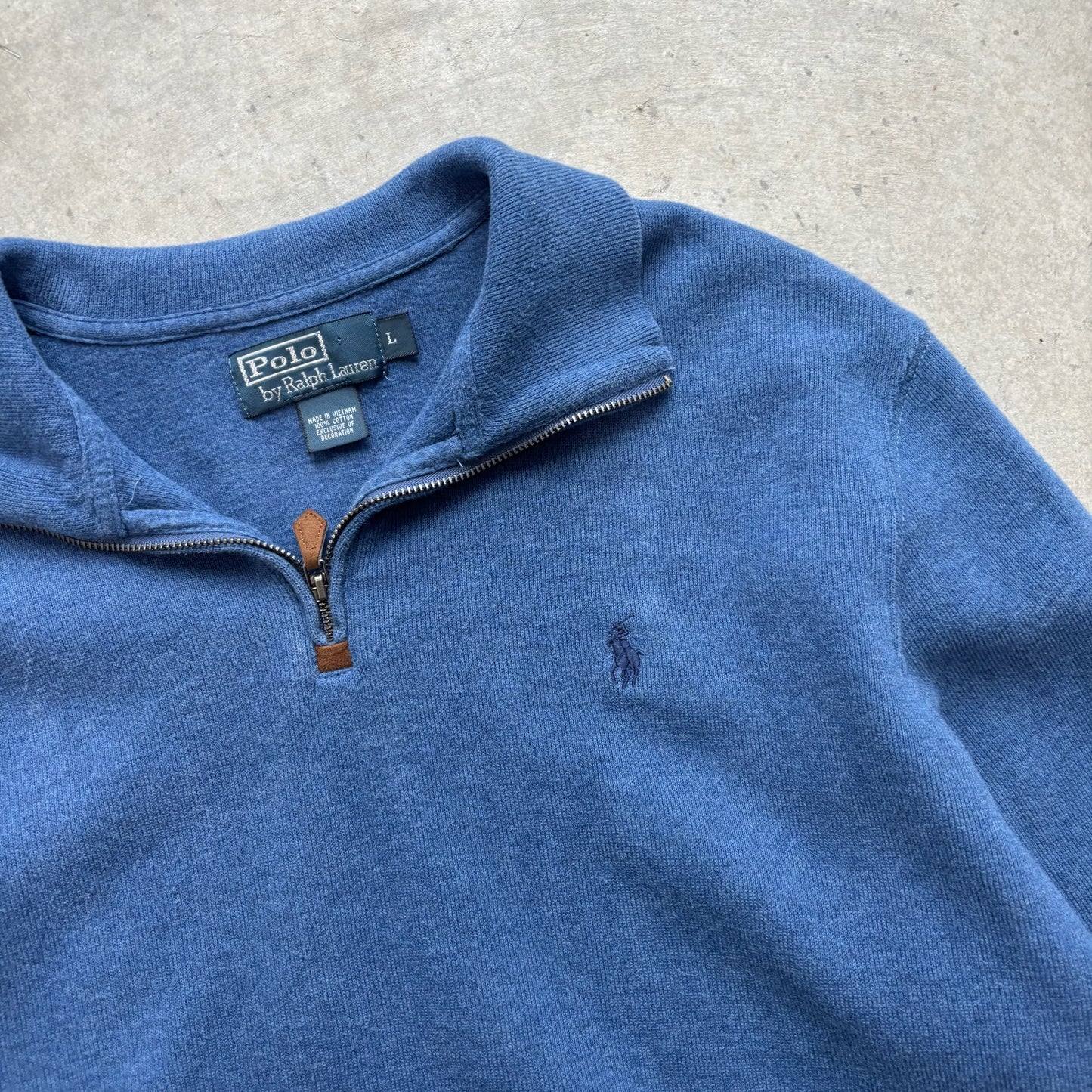 Polo Ralph Lauren 1/4 Zip Up Sweater - L