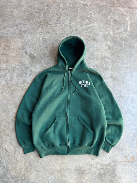 Michigan State Zip Up Hoodie - XL