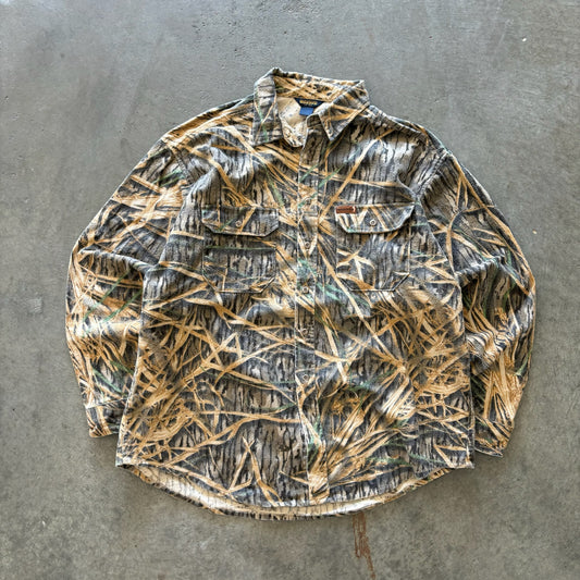 Woolrich Camo Button Up Shirt - XL